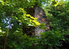 Ruiny zamku w Kaczynie